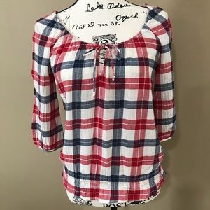 Hollister plaid shirt— Size XS